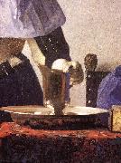 VERMEER VAN DELFT, Jan Young Woman with a Water Jug (detail) re oil